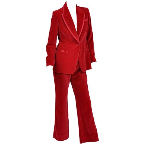 green gucci tuxedo for women|Gucci red velvet suit.